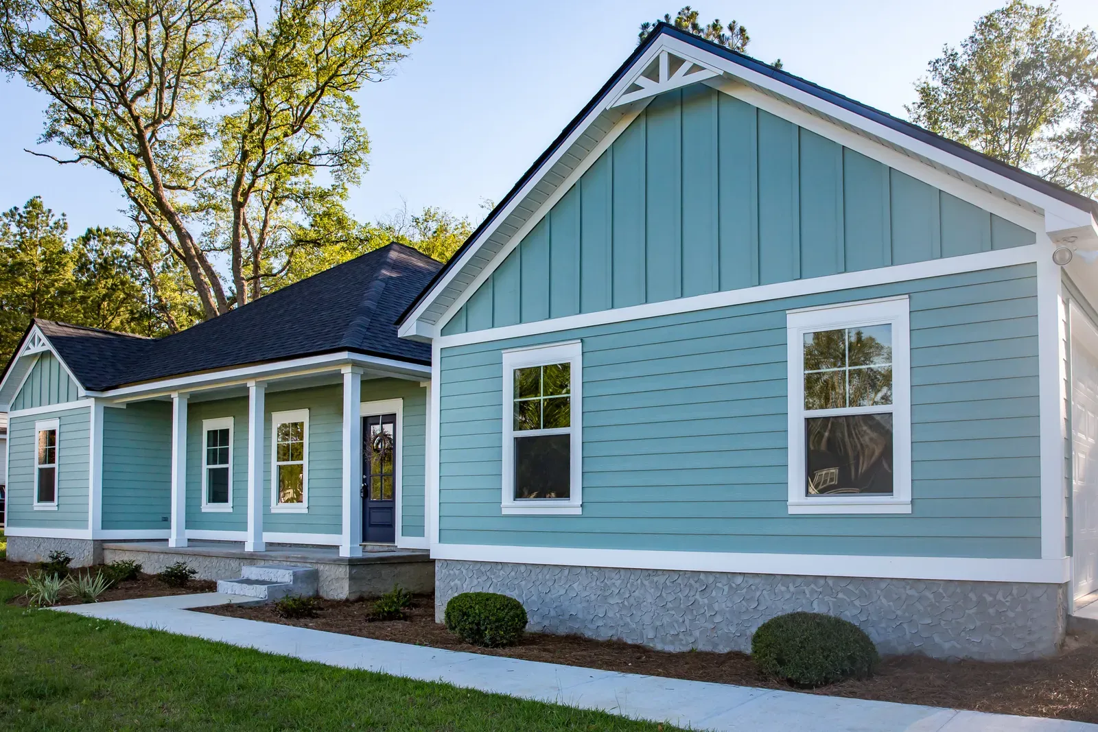 a residential, hero-approved fibercement siding installation in progress | You First Home Services