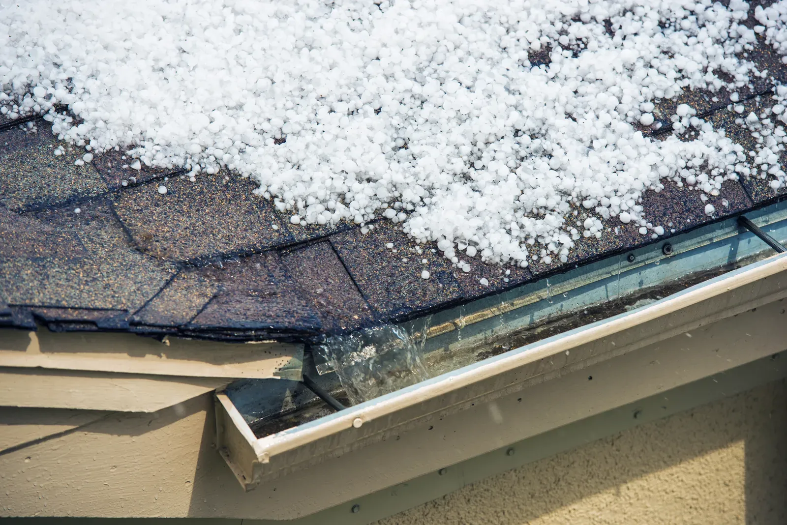 A gutter with storm damage that needs servicing. | You First Home Services